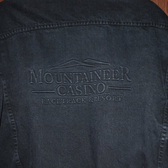 Black Denim "Mountaineer" Casino Jacket - Made in the USA - XXL - Picture 3 of 7